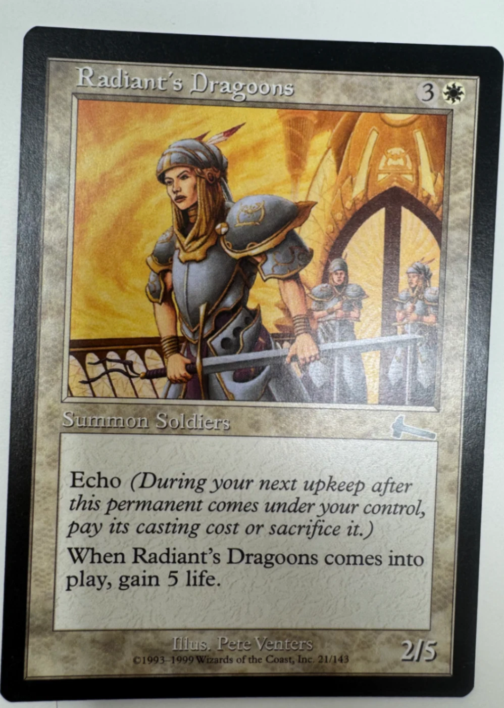 Radiant's Dragoons Urza's Legacy · Common by David