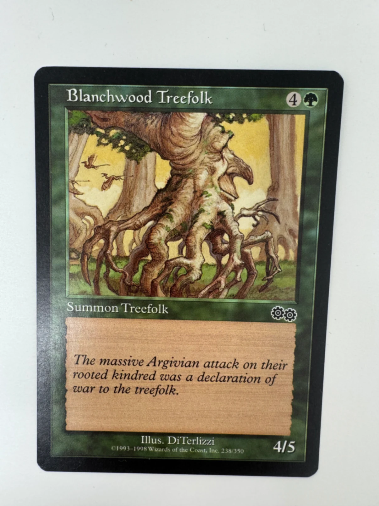 Blanchwood Treefolk Urza's Saga · Common by David