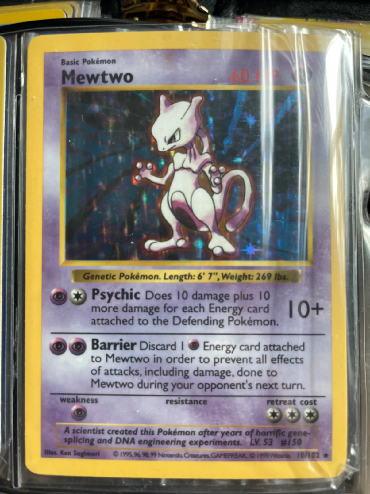 Mewtwo Base Set · Holo Rare by David