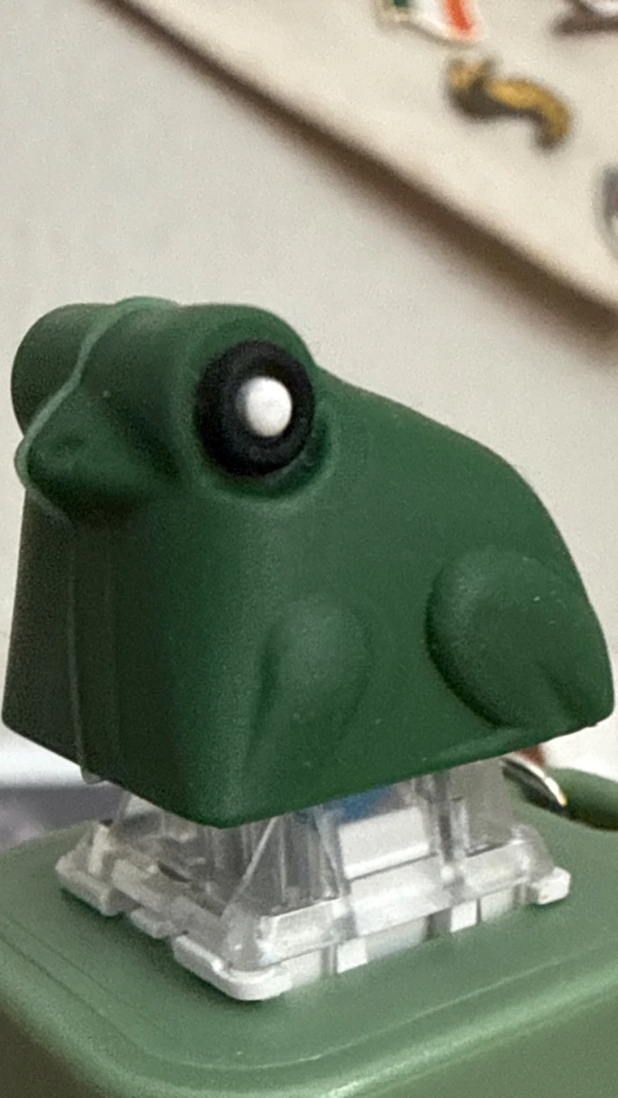 Frog Keycap Plastic Figurine by Frog