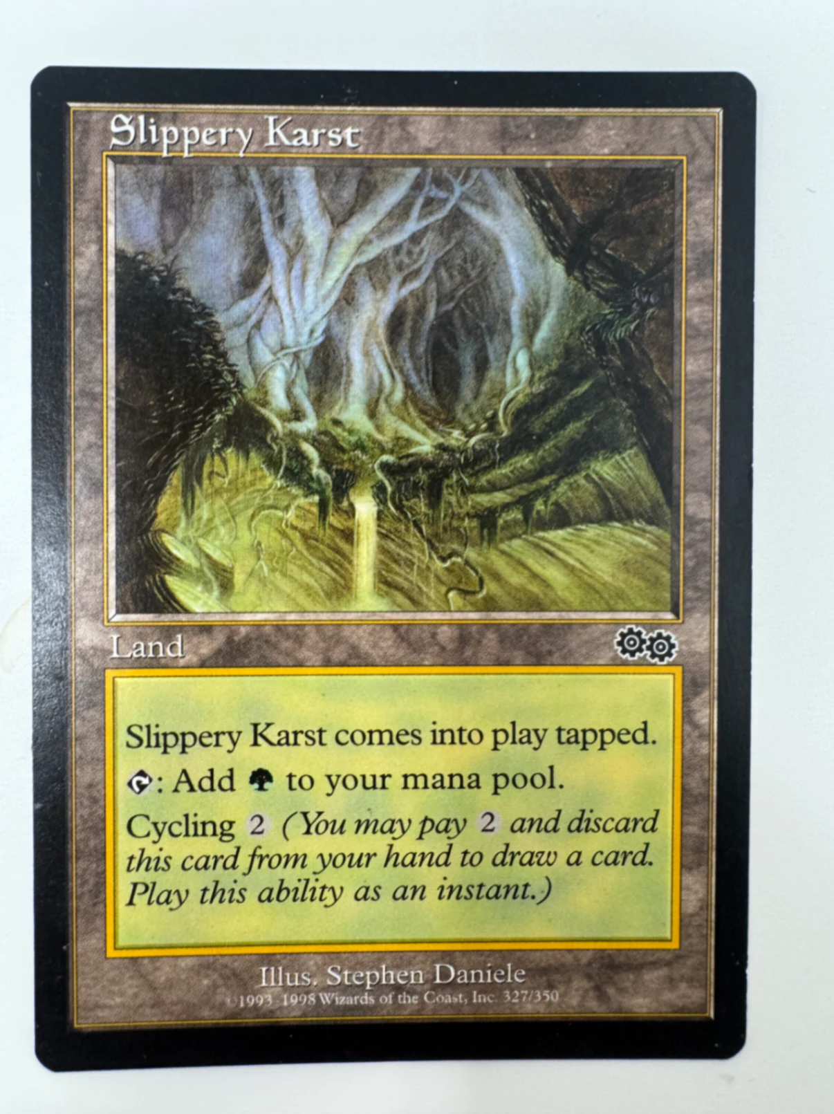 Slippery Karst Urza's Saga · Common by David