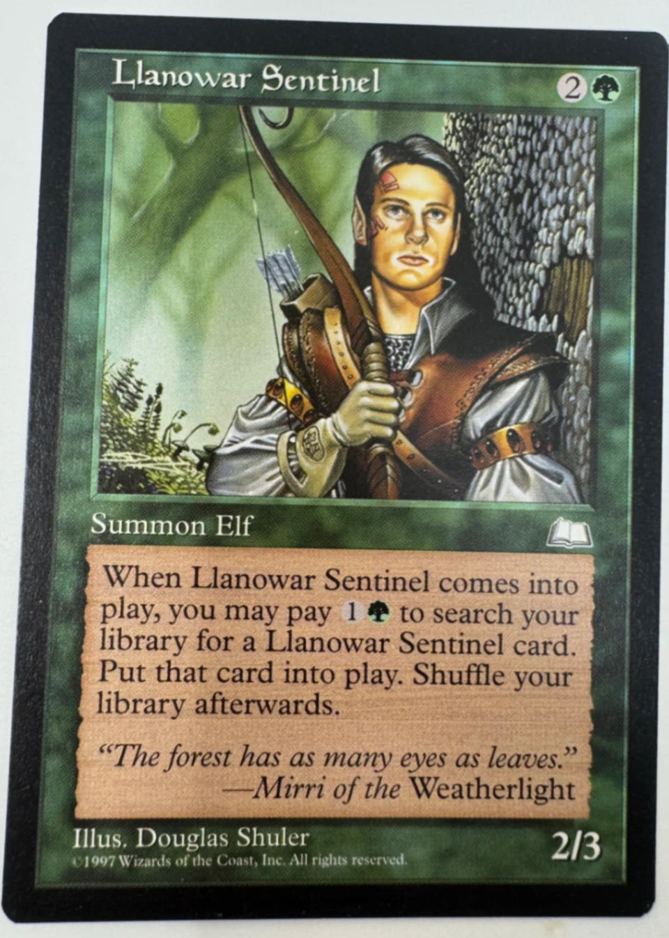 Llanowar Sentinel Weatherlight · Common by David