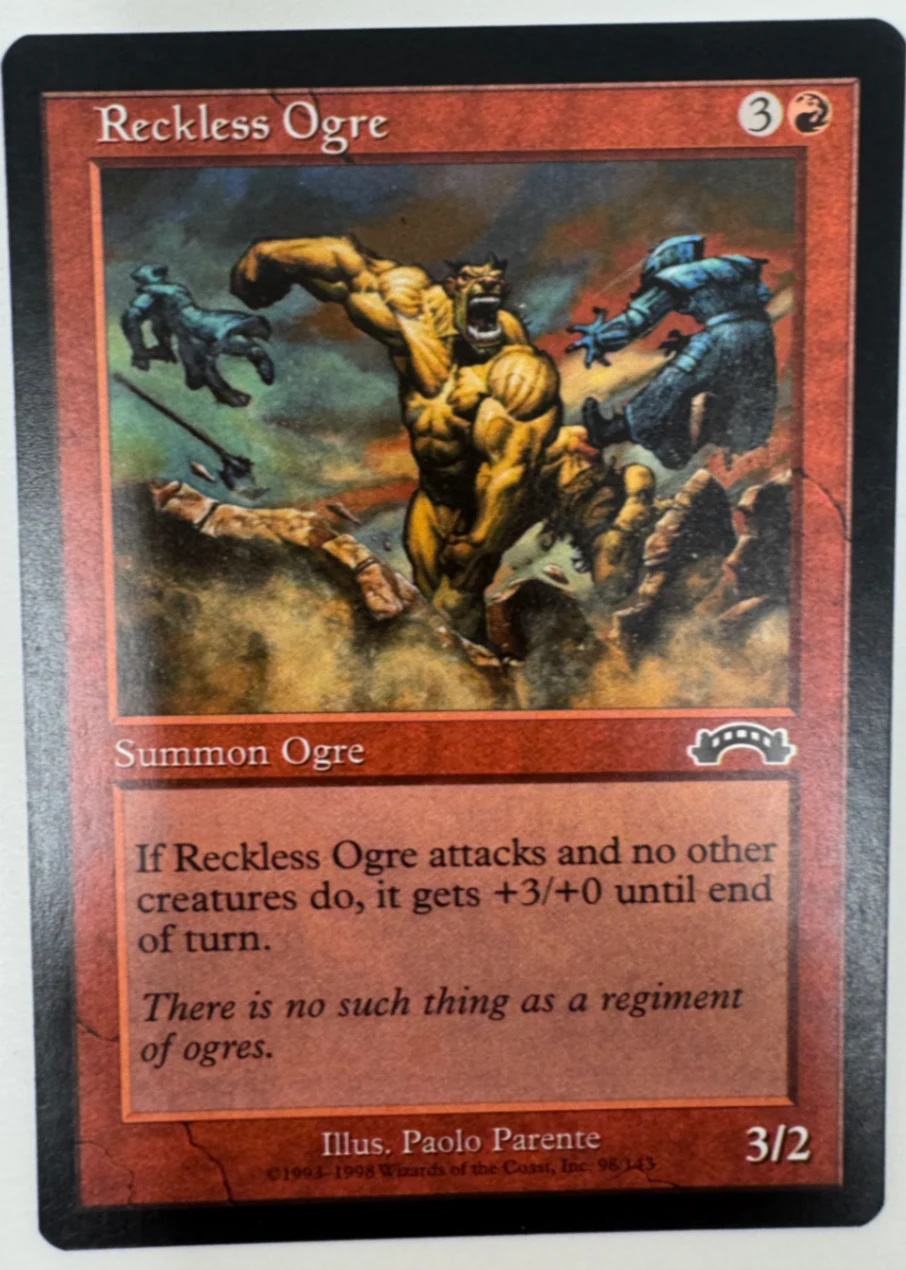 Reckless Ogre Urza's Saga · Common by David