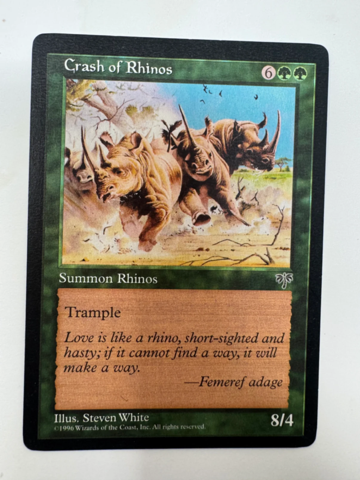 Crash of Rhinos Mirage · Common by David